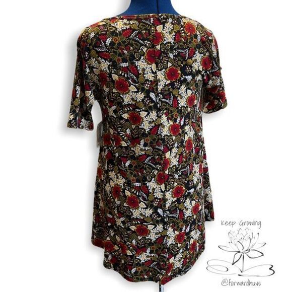 LuLaRoe Perfect T Floral Pattern Size XXS - Picture 3 of 10